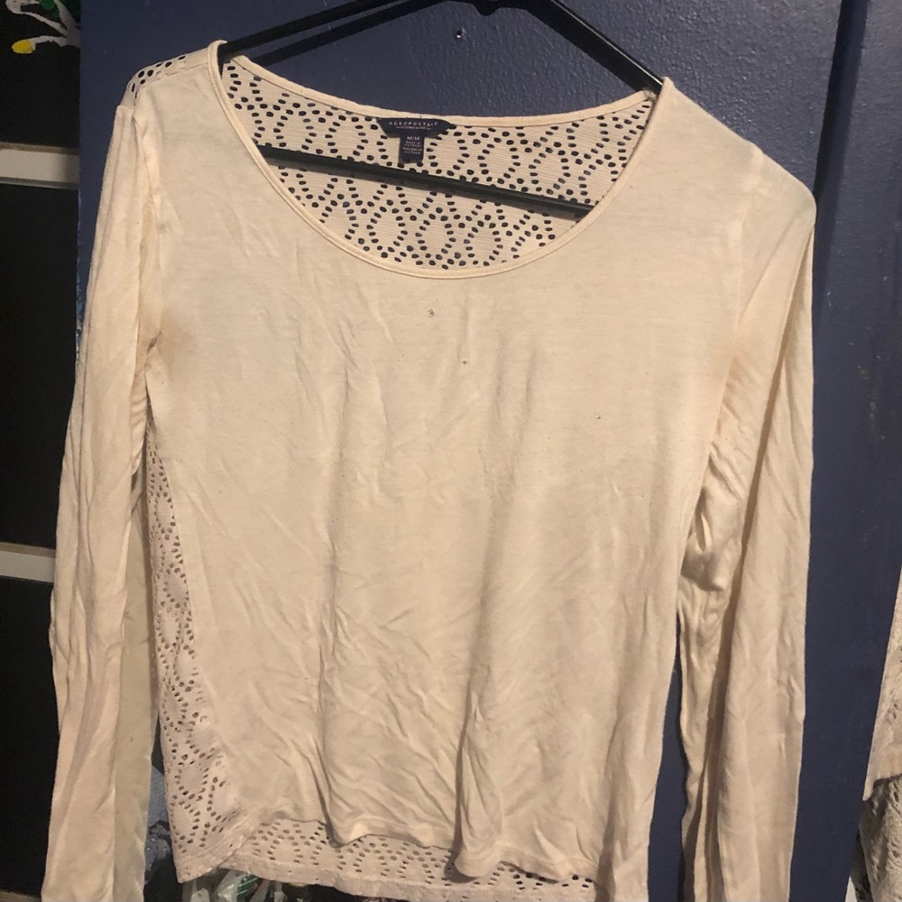 Beige Long sleeve blouse